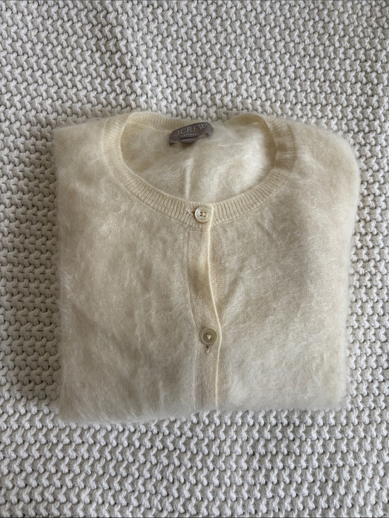 J. Crew Sweaters - JCrew Brushed Cashmere Cropped Cardigan